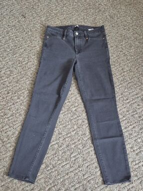 Paige HOXTON Black Ankle Skinny Jeans Size 28 (4-6)